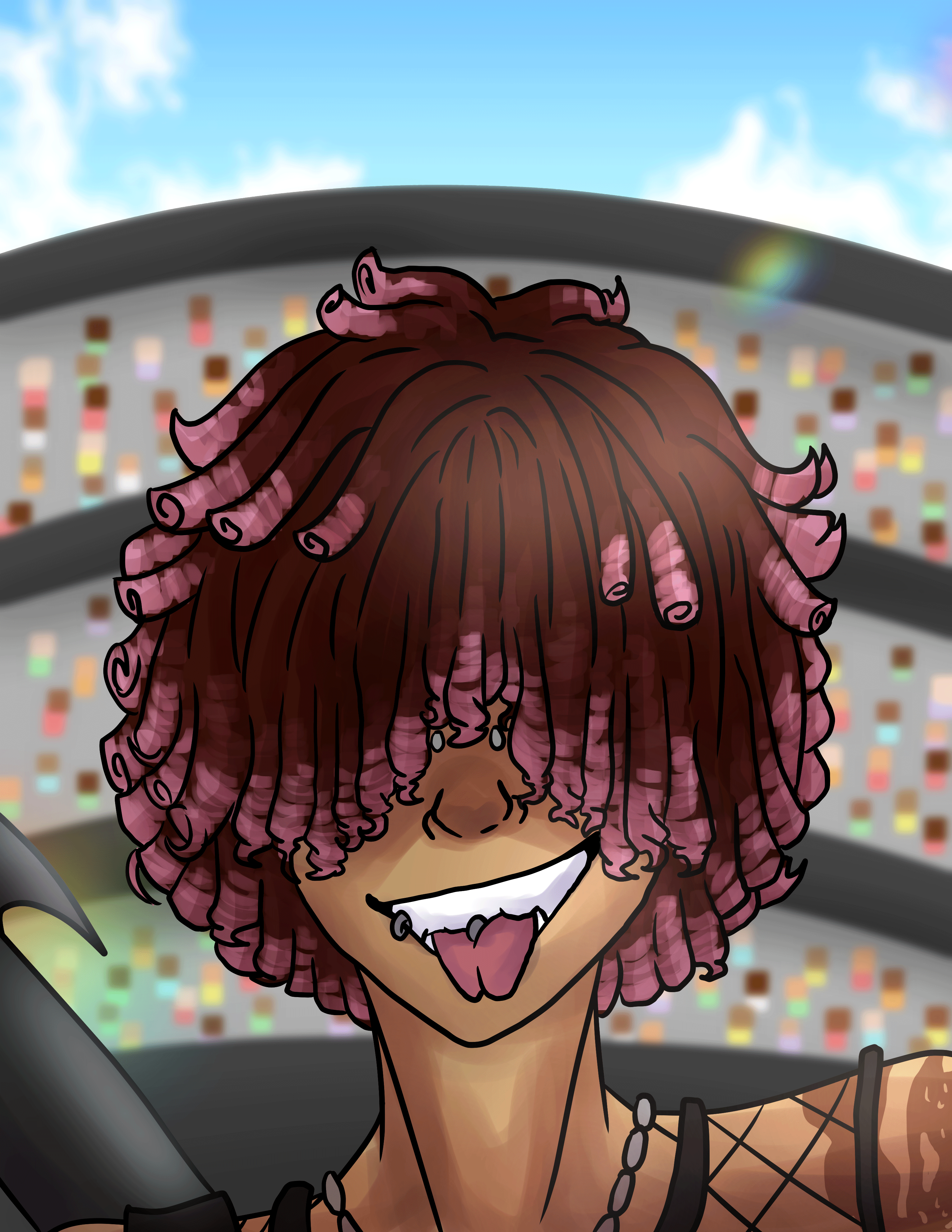 Eighth slide, my TTRPG character, Machete.